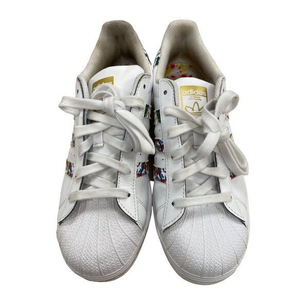 Adidas Superstar Splatter Womens Sneakers Size 6.5 SKU 1470 - Picture 2 of 6